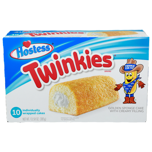 Hostess Twinkies Golden Sponge Cake With Creamy Filling - 1.358 Ounce - 10 Count