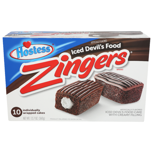 Hostess Cake, Iced Devil's Food - 10 Each