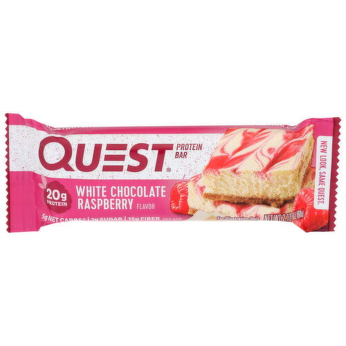 QUEST Bar Protein Wht Choc Raspberry - 2.12 Ounce Image 1 of 2
