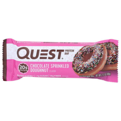 Quest Chocolate Sprinkled Doughnut Flavor Protein Bar - 2.12 Ounce - 1 Count