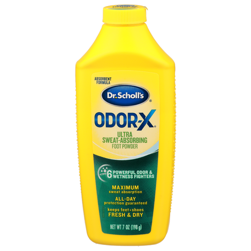 Dr. Scholl's Odor-X Ultra Sweat-Absorbing Foot Powder - 7 Ounce
