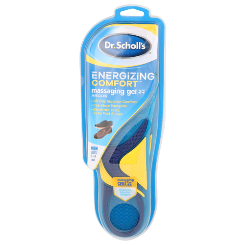 Dr. Scholl's Everyday Insoles, with Massaging Gel, Energizing Comfort, Men's, Shoe Sizes 8-14 - 1 Each
