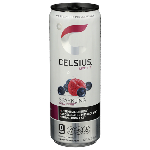 Celsius Sparkling Wild Berry Originals - 12 Fluid Ounce