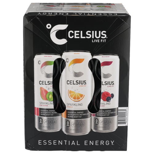 Celsius Sparkling Variety Pack Energy Drink  - 12 Fluid Ounce - 12 Count Image 1 of 4