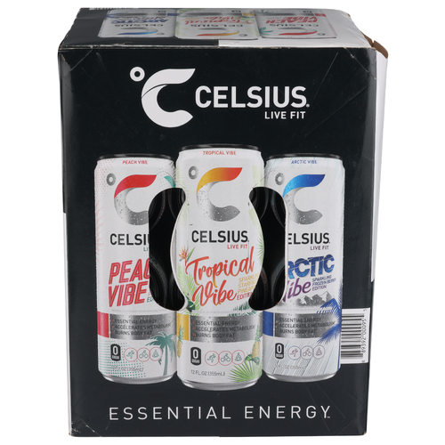 Celsius Sparkling Vibe Variety Pack Energy Drink - 12 Fluid Ounce - 12 Count Image 1 of 4