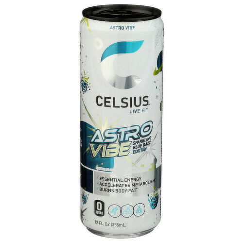 Celsius Astro Vibe Sparkling Single Can - 12 Fluid Ounce