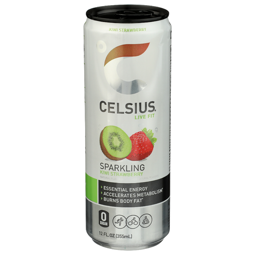 Celsius Kiwi Strawberry Sparkling Single Can - 12 Fluid Ounce