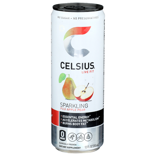 Celsius Fuji Apple Pear Sparkling - 12 Fluid Ounce