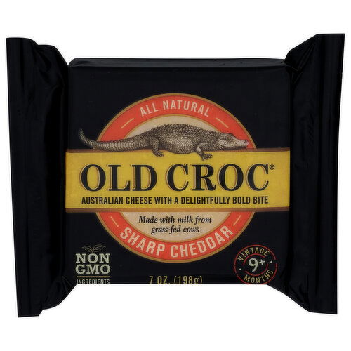 OLD CROC Cheese Sharp Chunk Retail - 7 Ounce