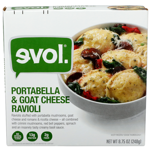 Evol. Portabella & Goat Cheese Ravioli - 8.75 Ounce