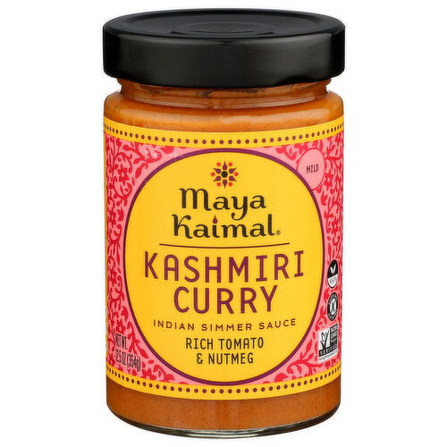 Maya Kaimal Kashmiri Curry Jar Rich Tomato With Nutmeg Indian Simmer Sauce - 12.5 Ounce