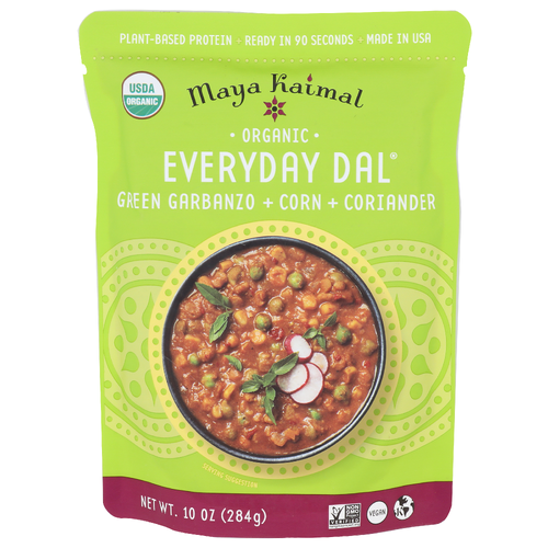 Maya Kaimal Green Garbanzo + Corn + Coriander Everyday Dal - 10 Ounce