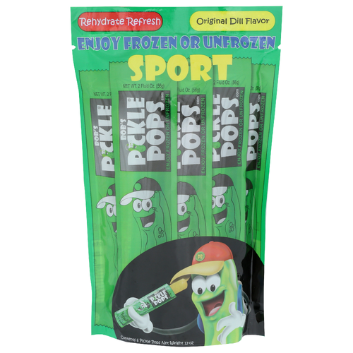 Bob's Pickle Pops Original Dill Flavor Sport - 2 Ounce - 6 Count