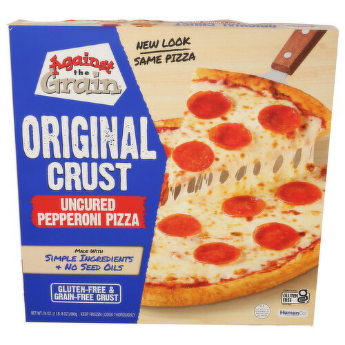 Against The Grain Gourmet Gluten Free Original Crust Gourmet Pepperoni Pizza - 24 Ounce Image 1 of 4