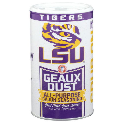 Lsu Geaux Dust Tigers All Purpose Cajun Seasoning - 8 Ounce
