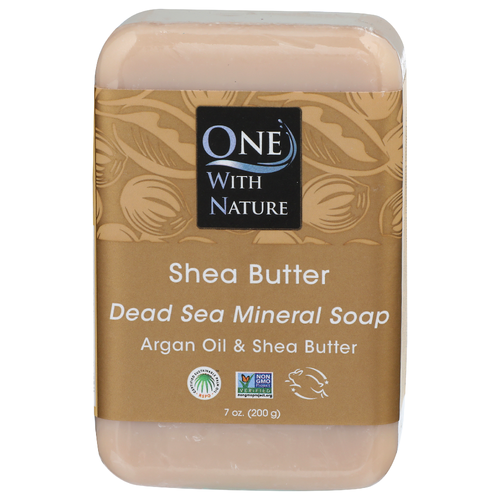 One With Nature Shea Butter Dead Sea Mineral Soap - 7 Ounce