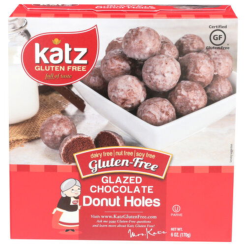 Katz Donut Holes Chocolate Glazed - 6 Ounce