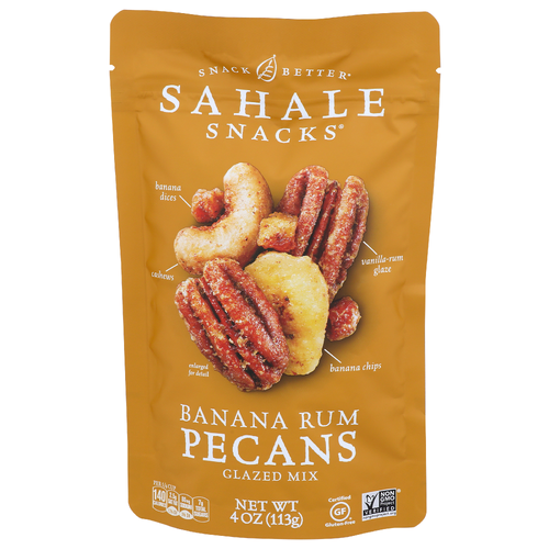 Sahale Snacks Banana Rum Glazed Mix Pecans - 4 Ounce