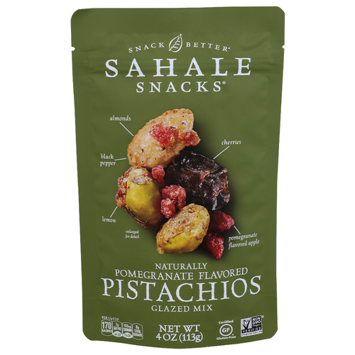 Sahale Snacks Pomegranate Flavored Pistachios Glazed Mix - 4 Ounce