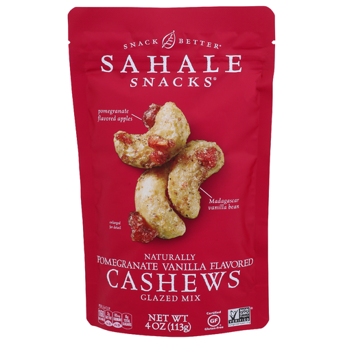 Sahale Snacks Pomegranate Vanilla Flavored Cashews Glazed Mix - 4 Ounce