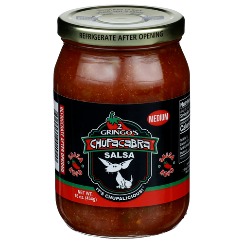 2 Gringo's Chupacabra Medium Salsa - 16 Ounce