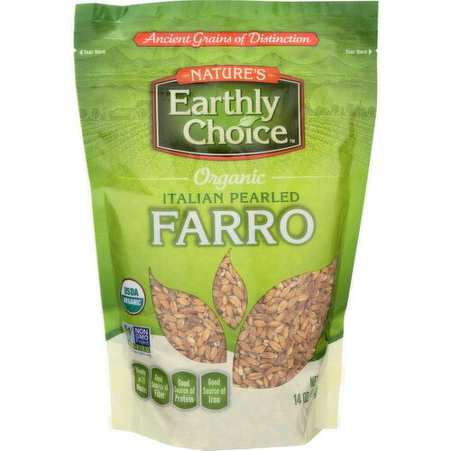 Nature's Earthly Choice Organic Pearled Farro - 14 Ounce
