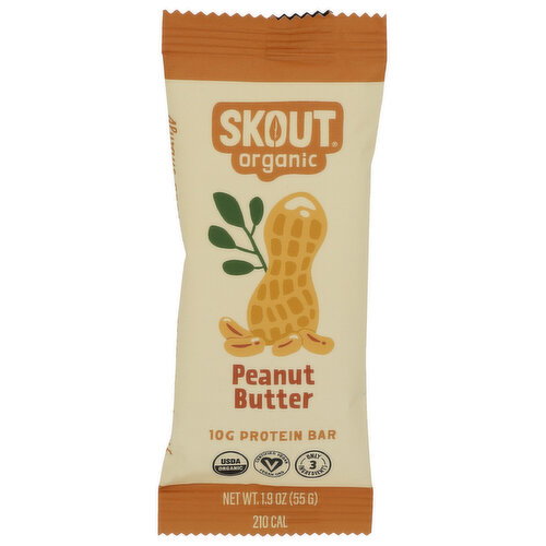 Skout Organic Peanut Butter Protein Bar - 1.9 Ounce