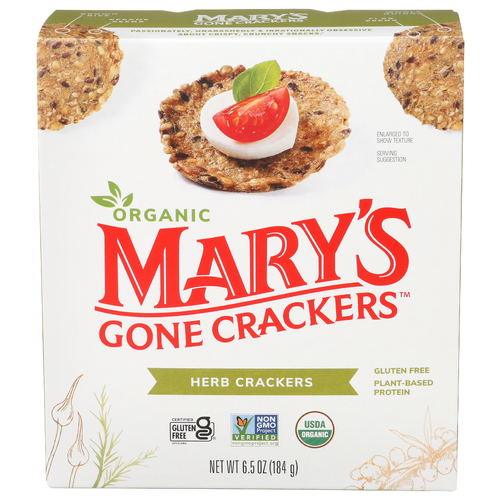 Mary's Gone Crackers Herb Flavor Cracker ‐ - 6.5 Ounce