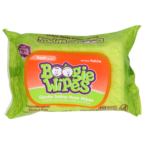 Boogie Wipes Fresh Scent Gentle Saline Nose - 30 Count