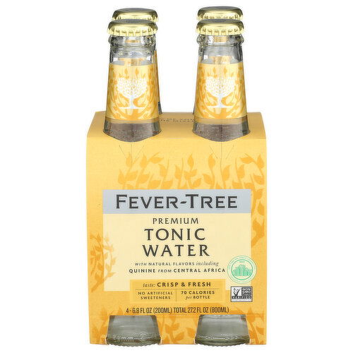 FEVER-TREE Indian Tonic Single Bottle - 6.8 Fluid Ounce - 4 Count