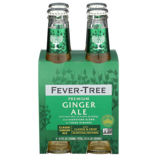 FEVER-TREE Ginger Ale 6x4x200ml - 6.8 Fluid Ounce - 4 Count