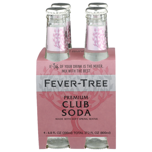 Fever-Tree Club Soda - 6.8 Fluid Ounce - 4 Count