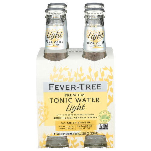 FEVER-TREE Light Tonic Single Bottle - 6.8 Fluid Ounce - 4 Count
