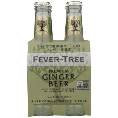 FEVER-TREE Ginger Beer Single Bottle - 6.8 Fluid Ounce - 4 Count