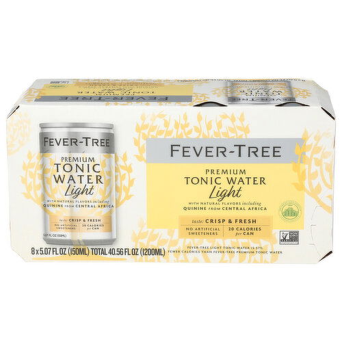 FEVER-TREE Light Indian Tonic 3x8x150ml - 5.07 Fluid Ounce - 8 Count