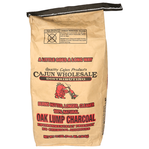 CAJUN WHOLESALE Oak Lump Charcoal - 10 Pound