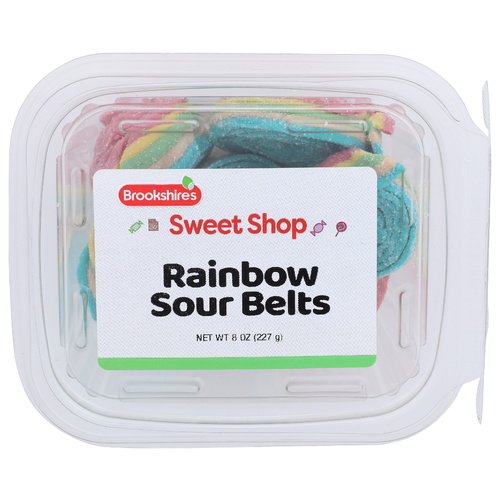 Brookshire's Rainbow Sour Belts - 8 Ounce
