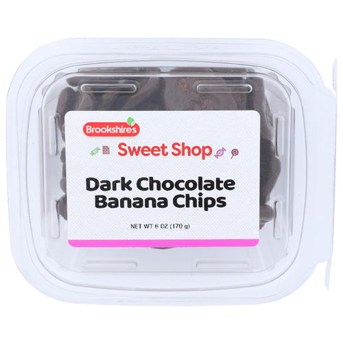 Brookshire's Sweet Shop Dark Chocolate Banana Chips - 6 Ounce