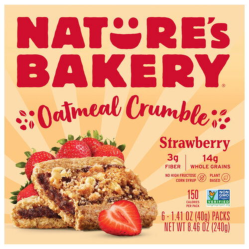 Nature's Bakery Strawberry Oatmeal Crumble - 6 Each
