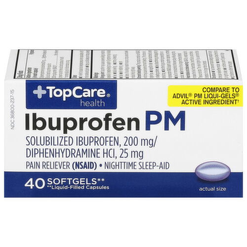 TopCare Ibuprofen PM, Softgels