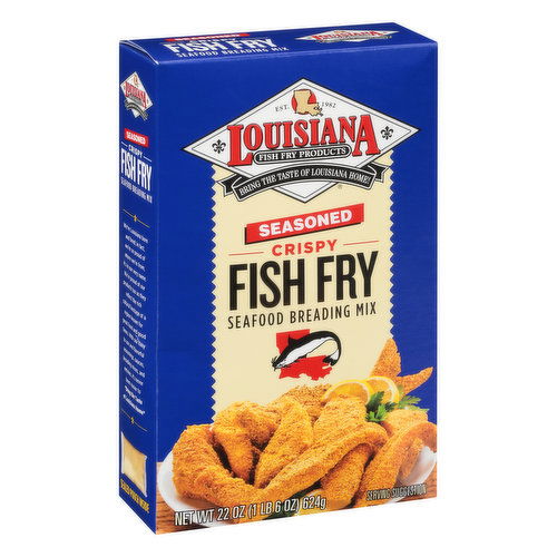 Louisiana Fish Fry Products Seafood Breading Mix, Fish Fry, Seasoned