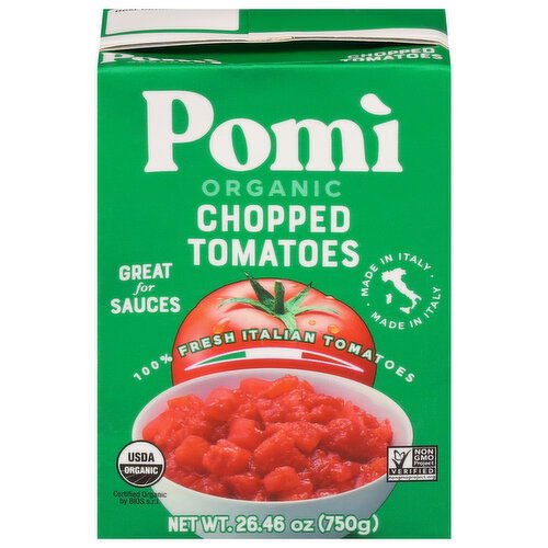 Pomi Tomatoes, Chopped, Organic