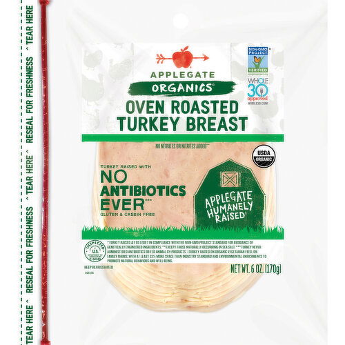 Applegate Turkey Breast, Oven Roasted