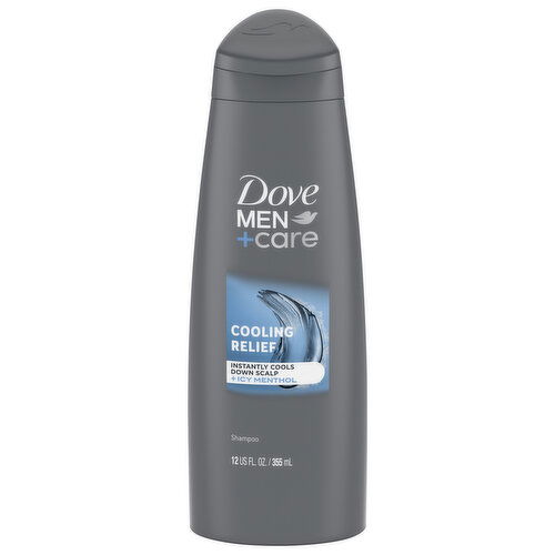 Dove Men+Care Shampoo, Cooling Relief, + Icy Menthol - 12 Fluid Ounce