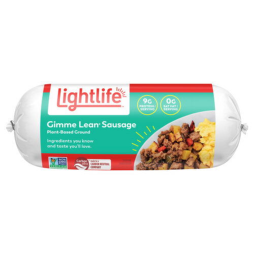 Lightlife Sausage, Plant-Based, Ground