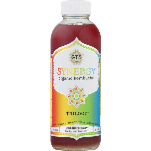 GT's Kombucha, Organic, Trilogy