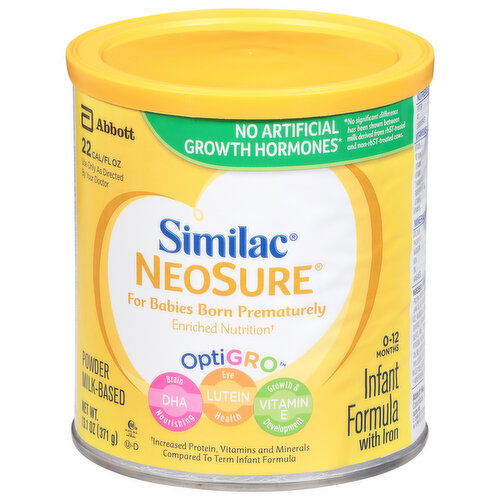 Similac Infant Formula, with Iron, Milk-Based Powder, 0-12 Months