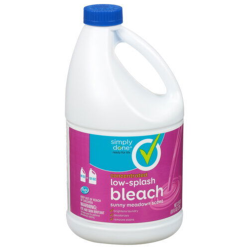 Simply Done Bleach, Low-Splash, Concentrated, Sunny Meadow Scent