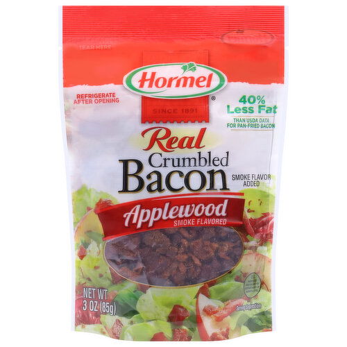 Hormel Bacon, Crumbled, Real, Applewood Smoke Flavored