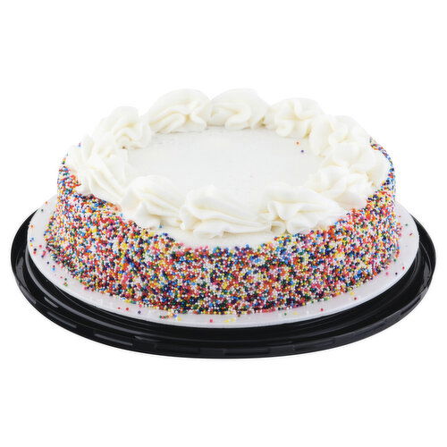 Fresh 8 Inch Single Layer Confetti Cake